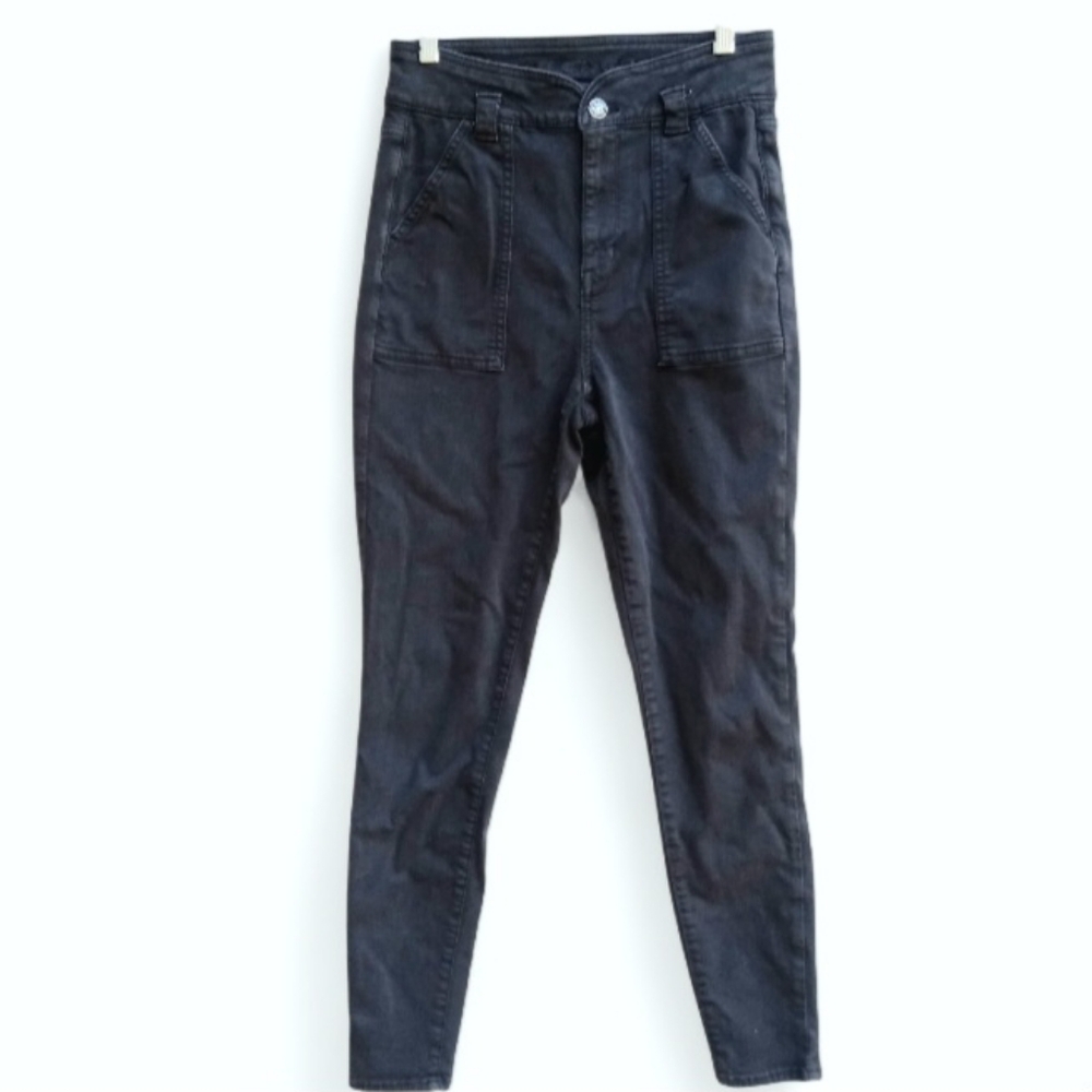 🍁4/$10 American Eagle Curvy Super Hi-Rise Black Jegging Size 4